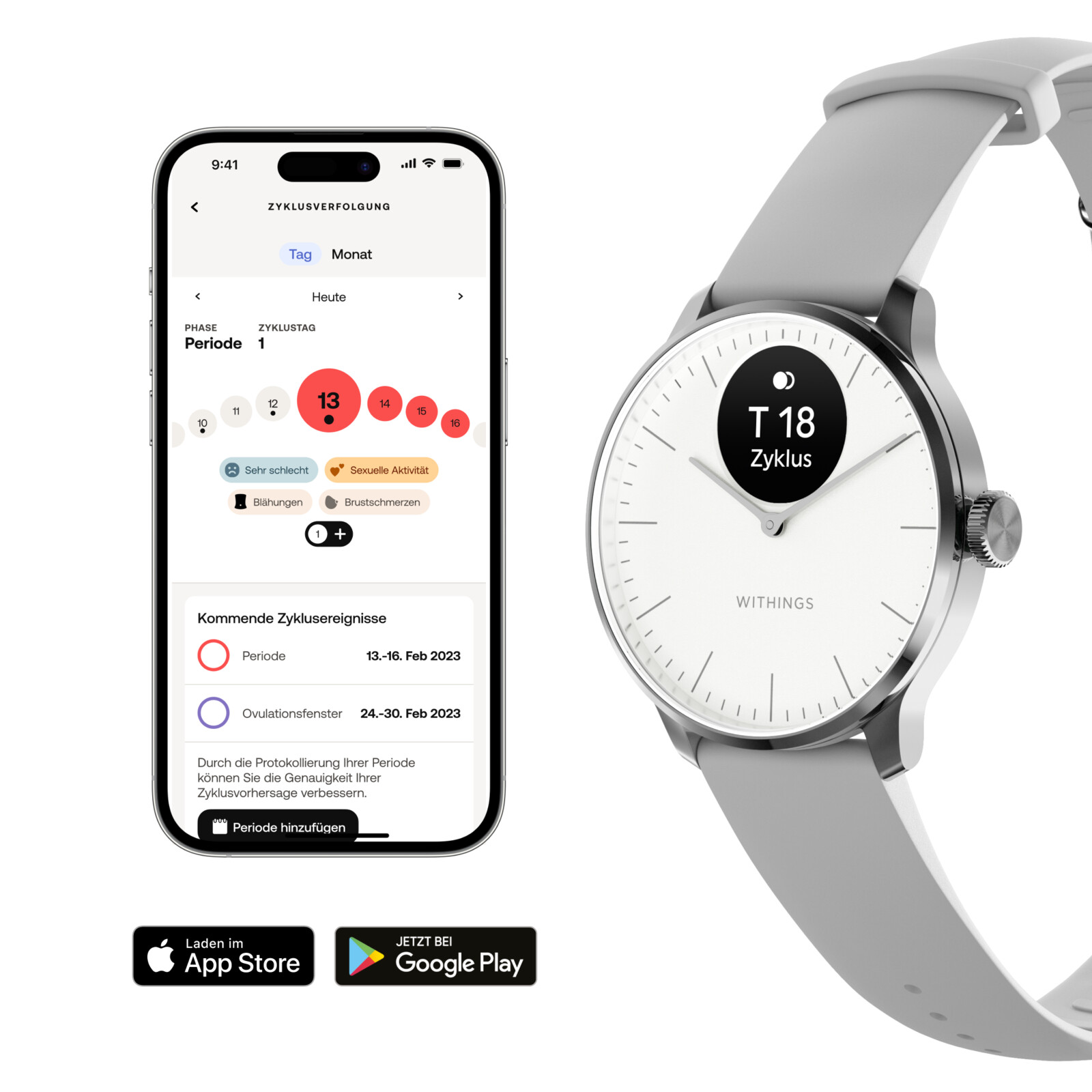 Withings Scanwatch light 37mm wei&szlig;