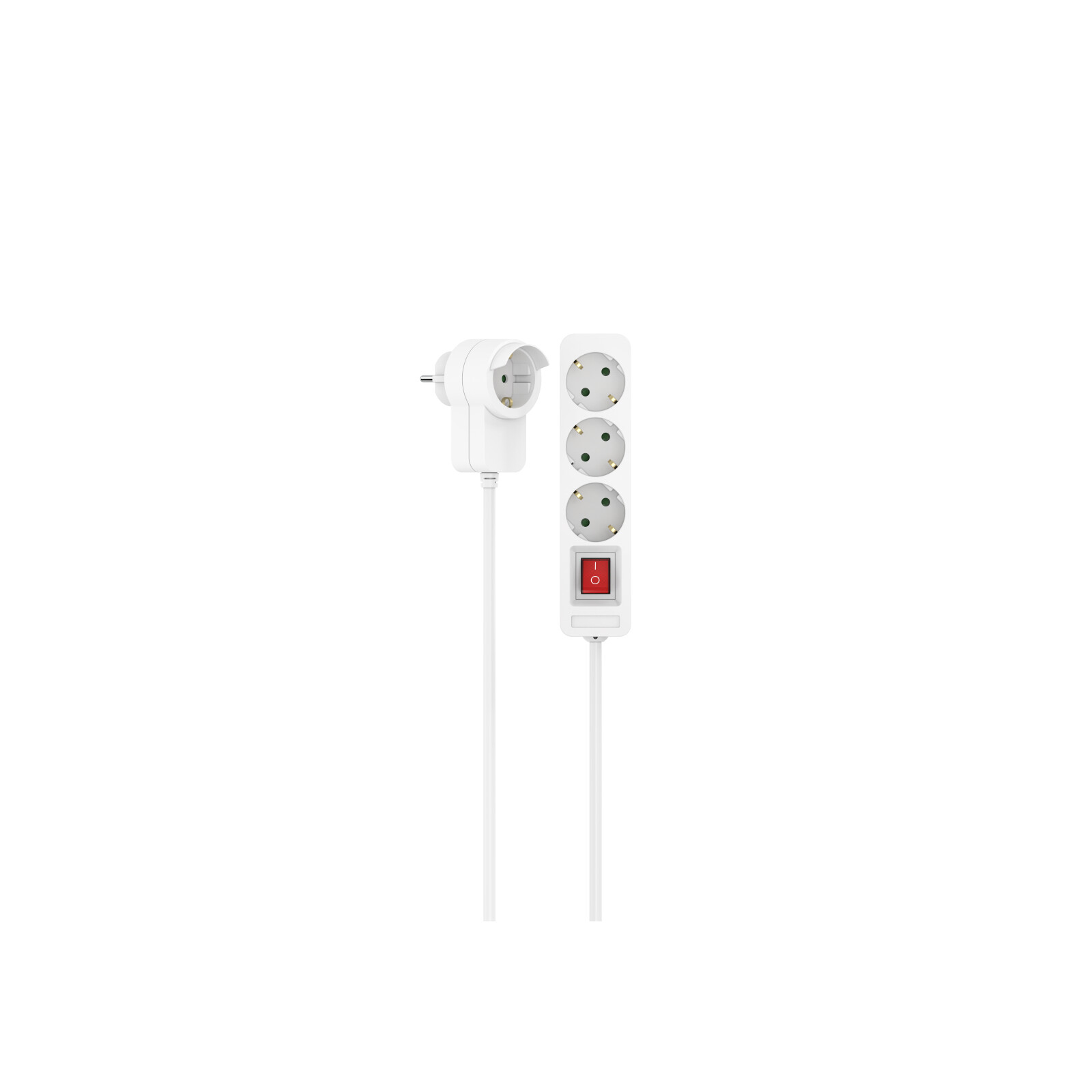 Hama Steckdose 3-fach Schalter 1,4m wei&szlig;