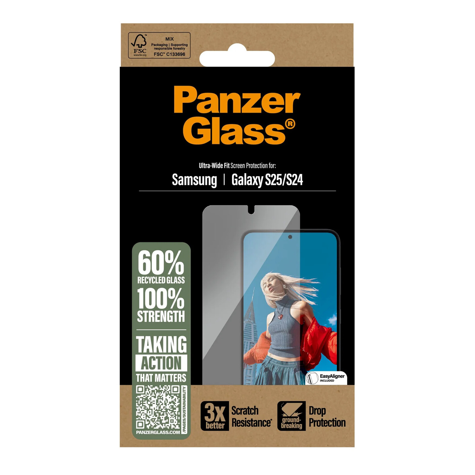 PanzerGlass&reg; Screen Protector Samsung Galaxy S25