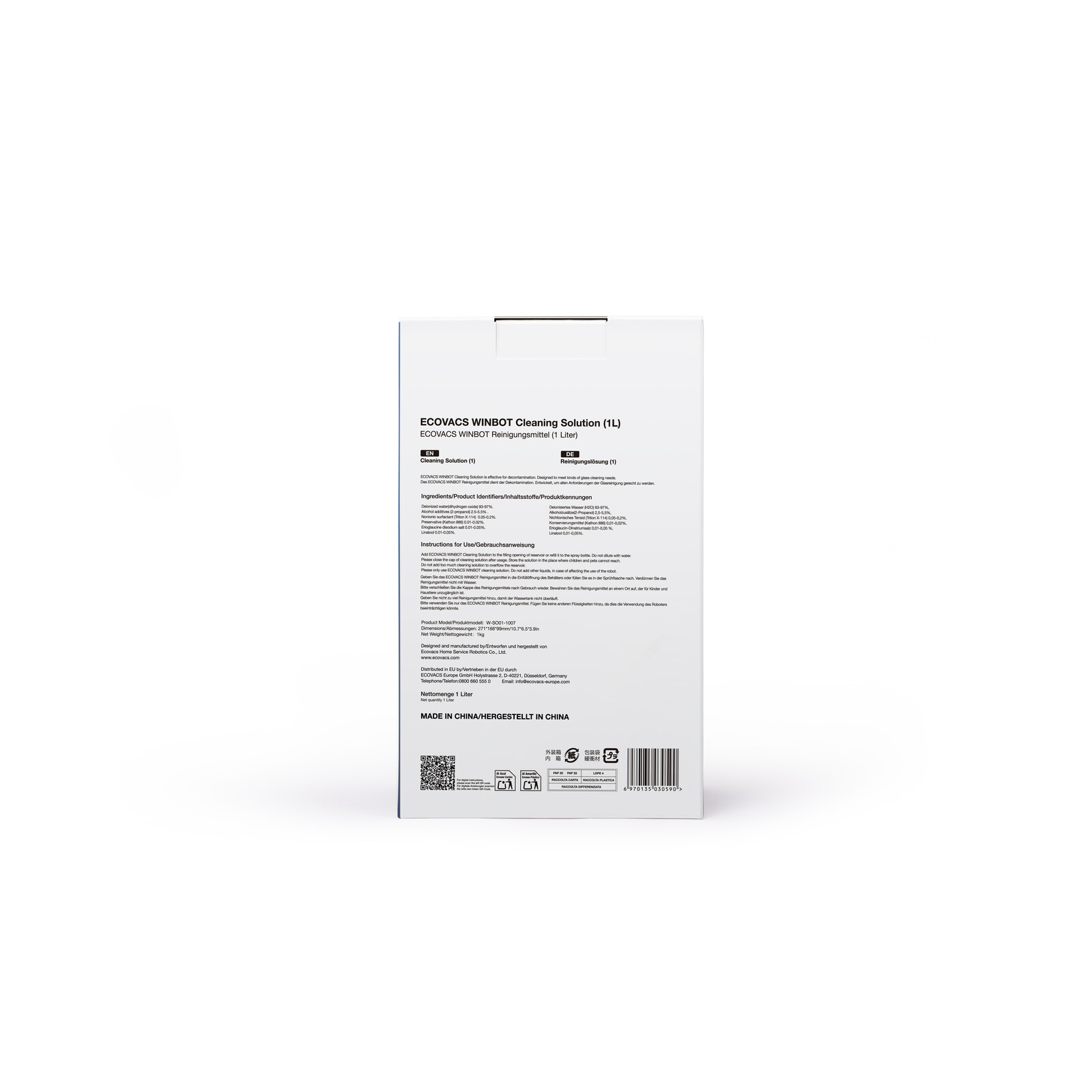 Ecovacs Winbot Reinigungslösung 1L