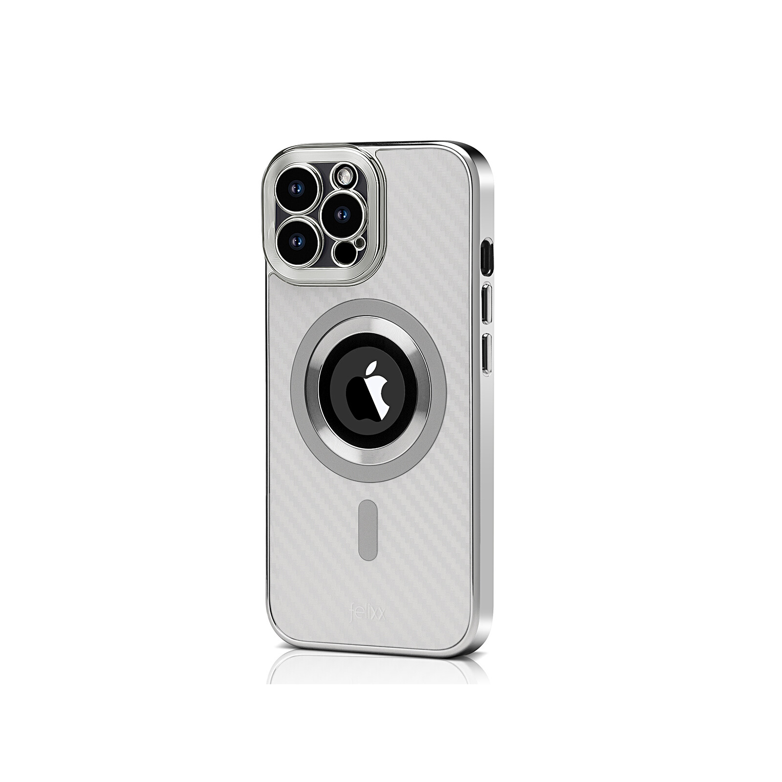 Felixx Back Carbon App iPhone 15 Pro white