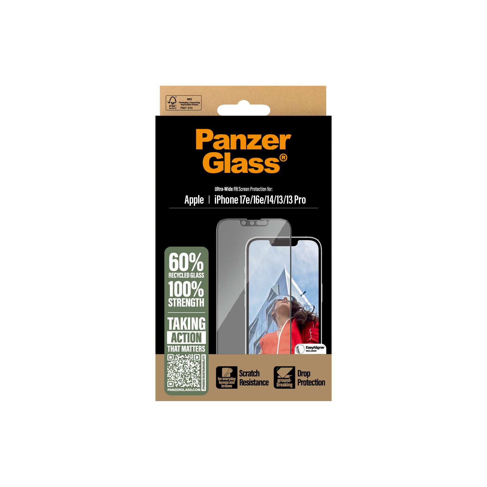 PanzerGlass Glas iPhone 17e Ultra-Wide Fit mit EasyAligner