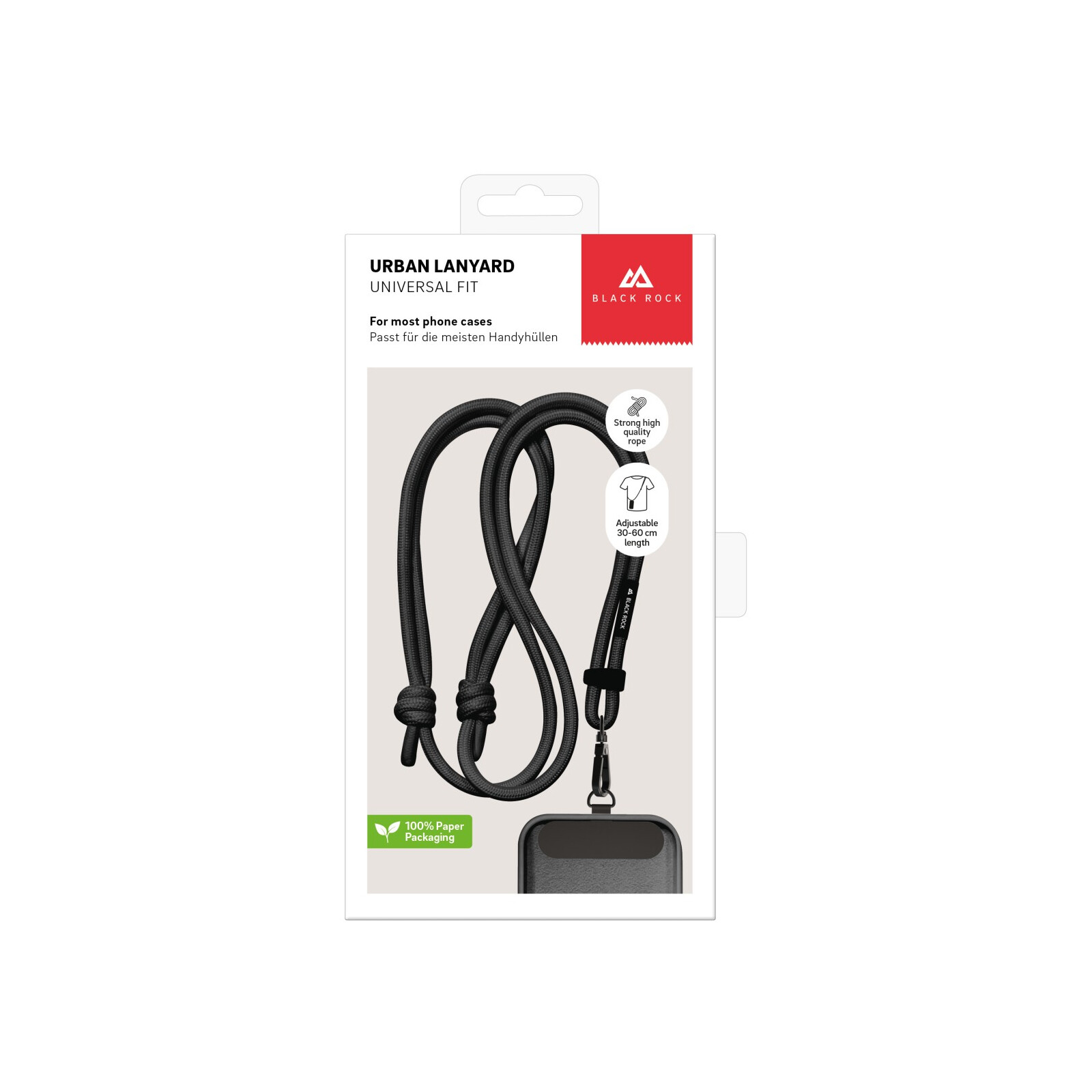 Hama Universal Lanyard f&uuml;r Smartphones Schwarz