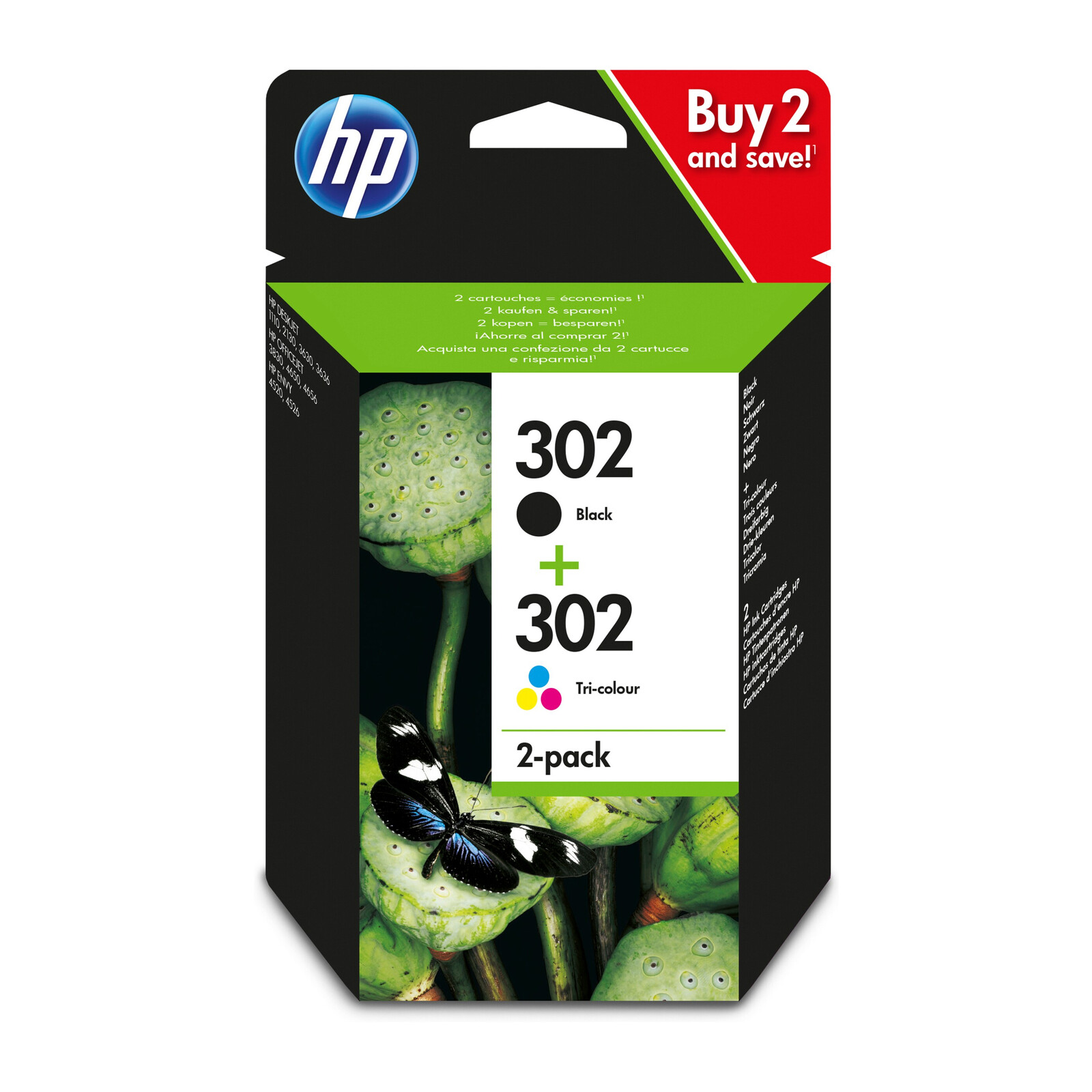 HP 302 Combo Pack 1x2