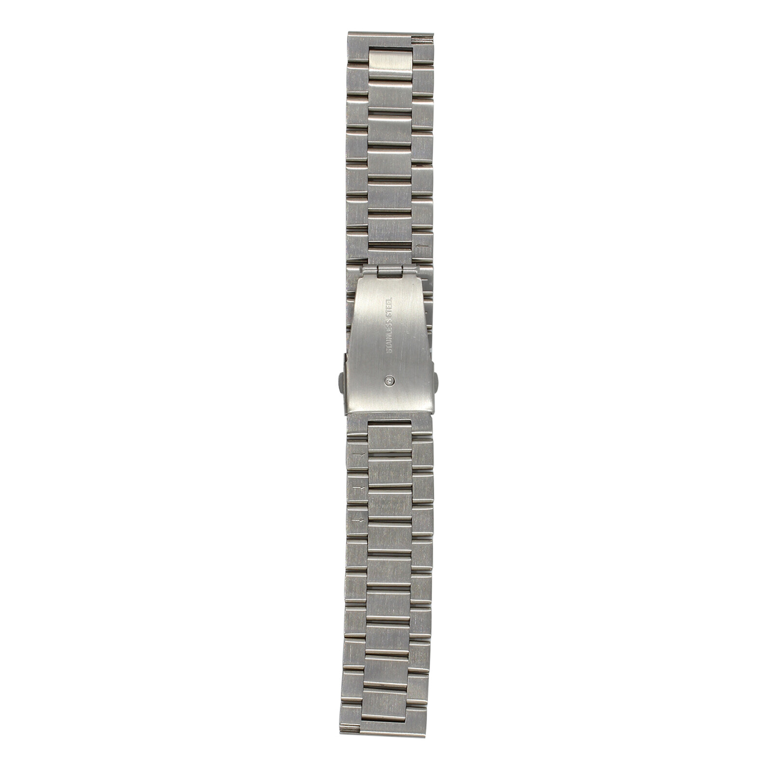 Mika Uhrenarmband Uni 22mm Edelstahl Glieder silber