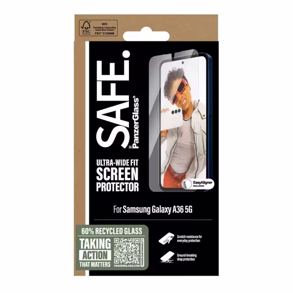 SAFE PanzerGlass Screen Protector Samsung Galaxy A36 5G