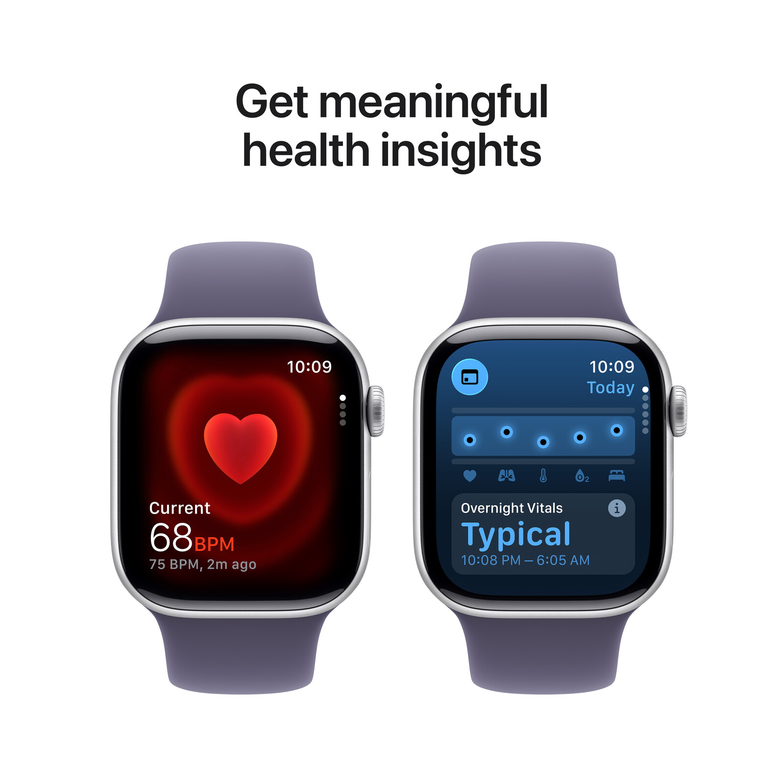 Apple Watch S11 GPS 42mm Silver Alu Case + Purple Fog Sport M/L
