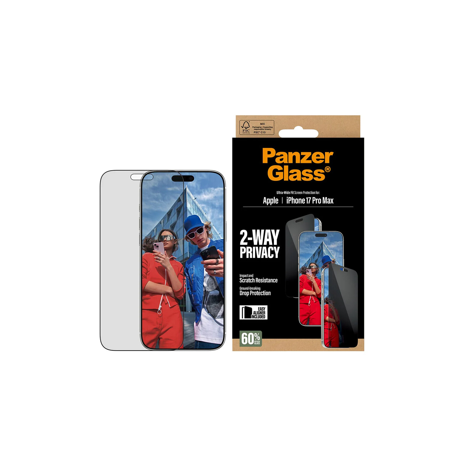 PanzerGlass Privacy Screen Protector iPhone 17 Pro Max