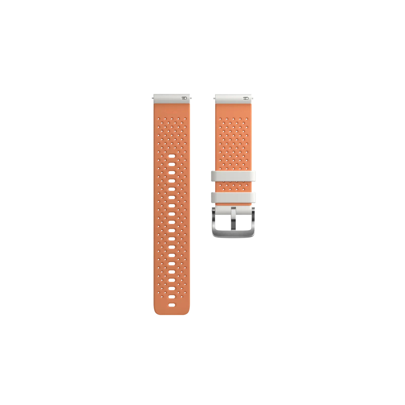 Polar Armband 22mm Silikon S-L grey/orange