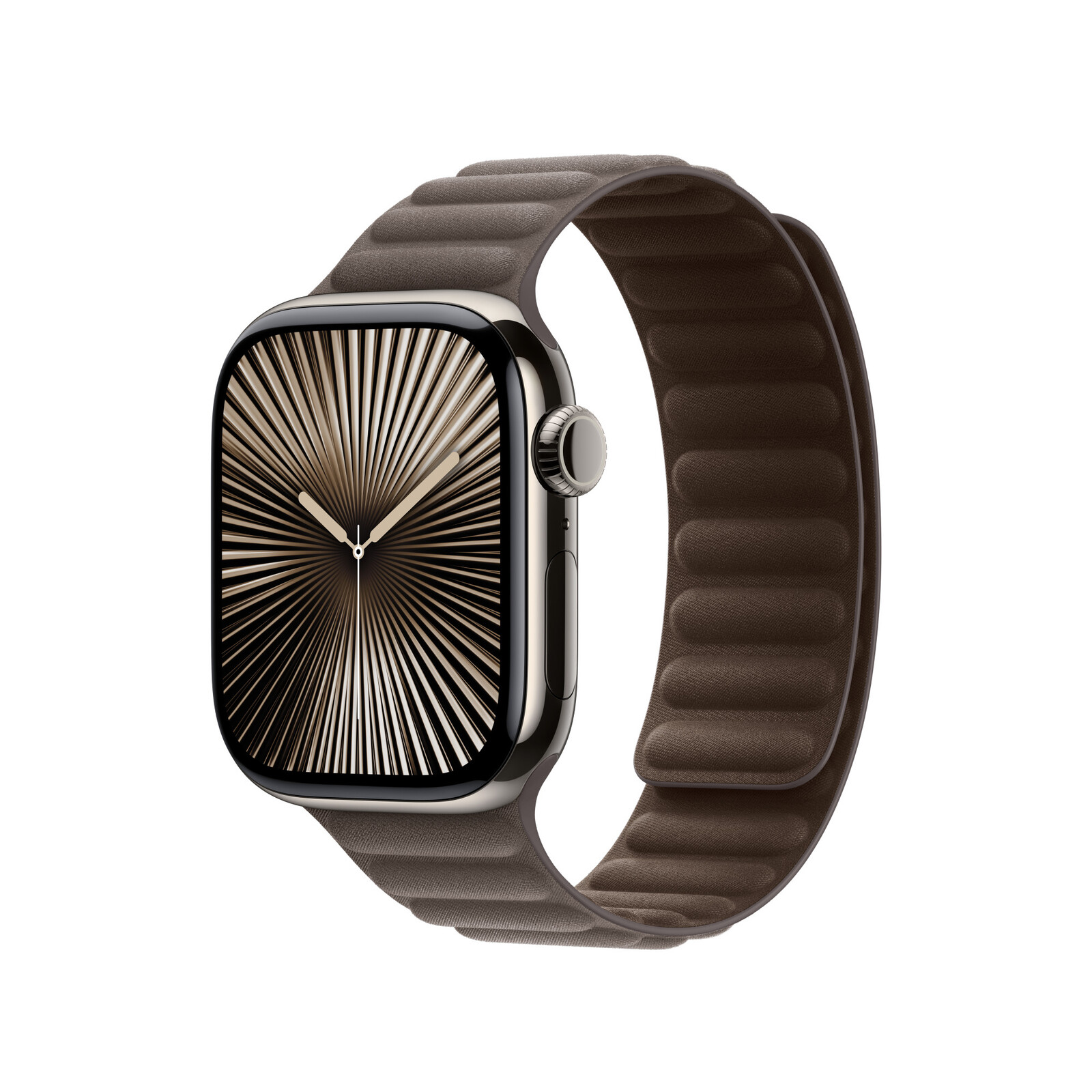 Apple Watch 46mm Armband mit Magnetverschluss M/L taupe