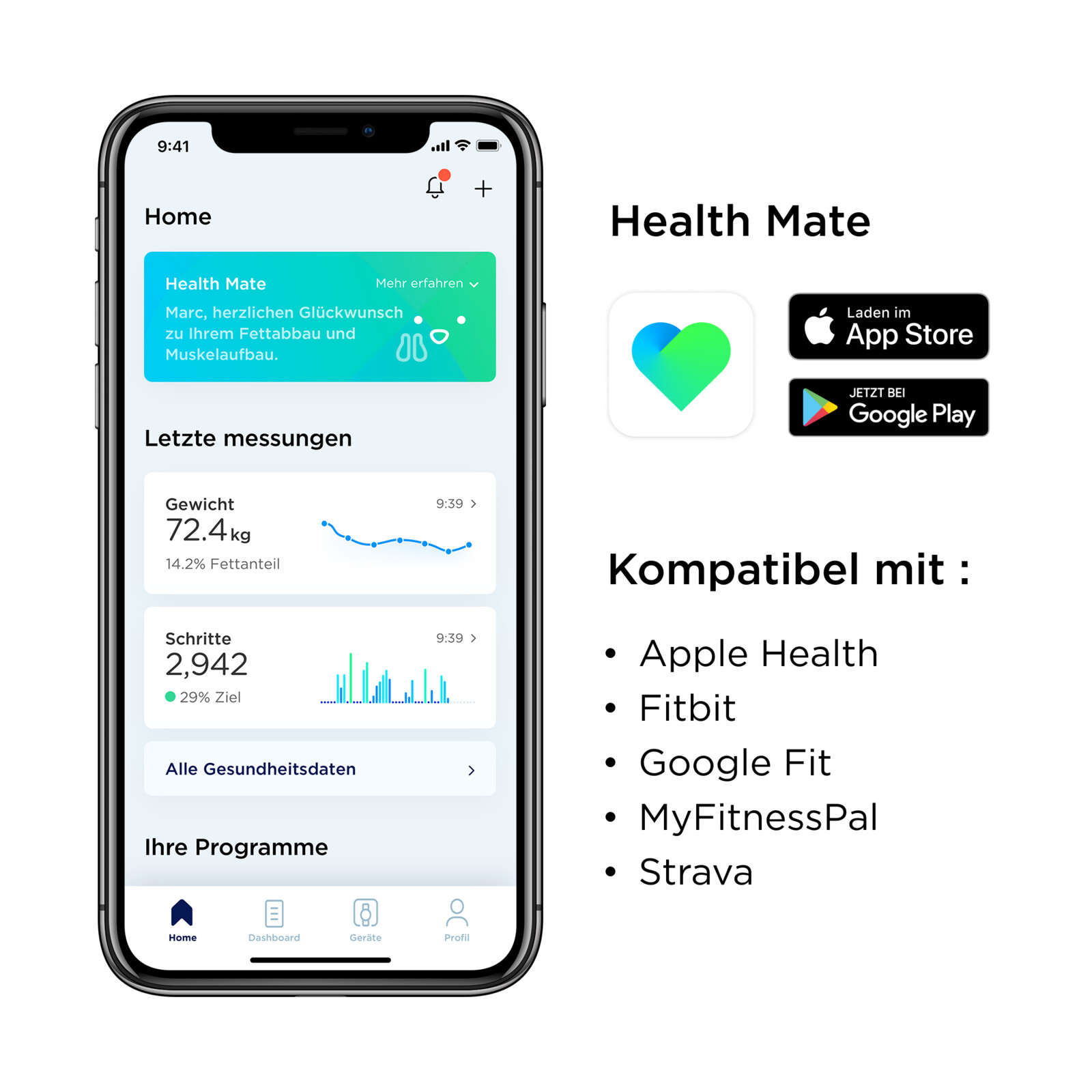 Withings Body K&ouml;rperwaage schwarz
