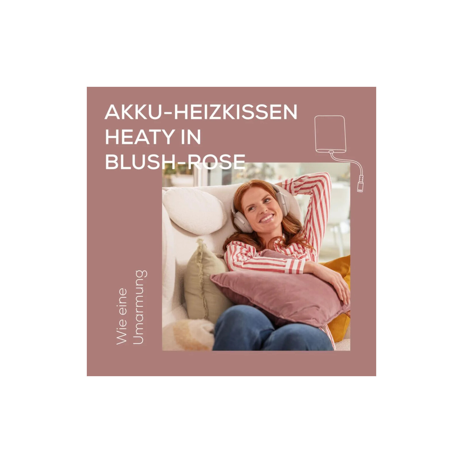 BEURER HK 77 Akku-Heizkissen blush-rose