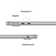 Apple MacBook Air 13 M4/10CPU/10GPU/16GB/512GB SSD silber