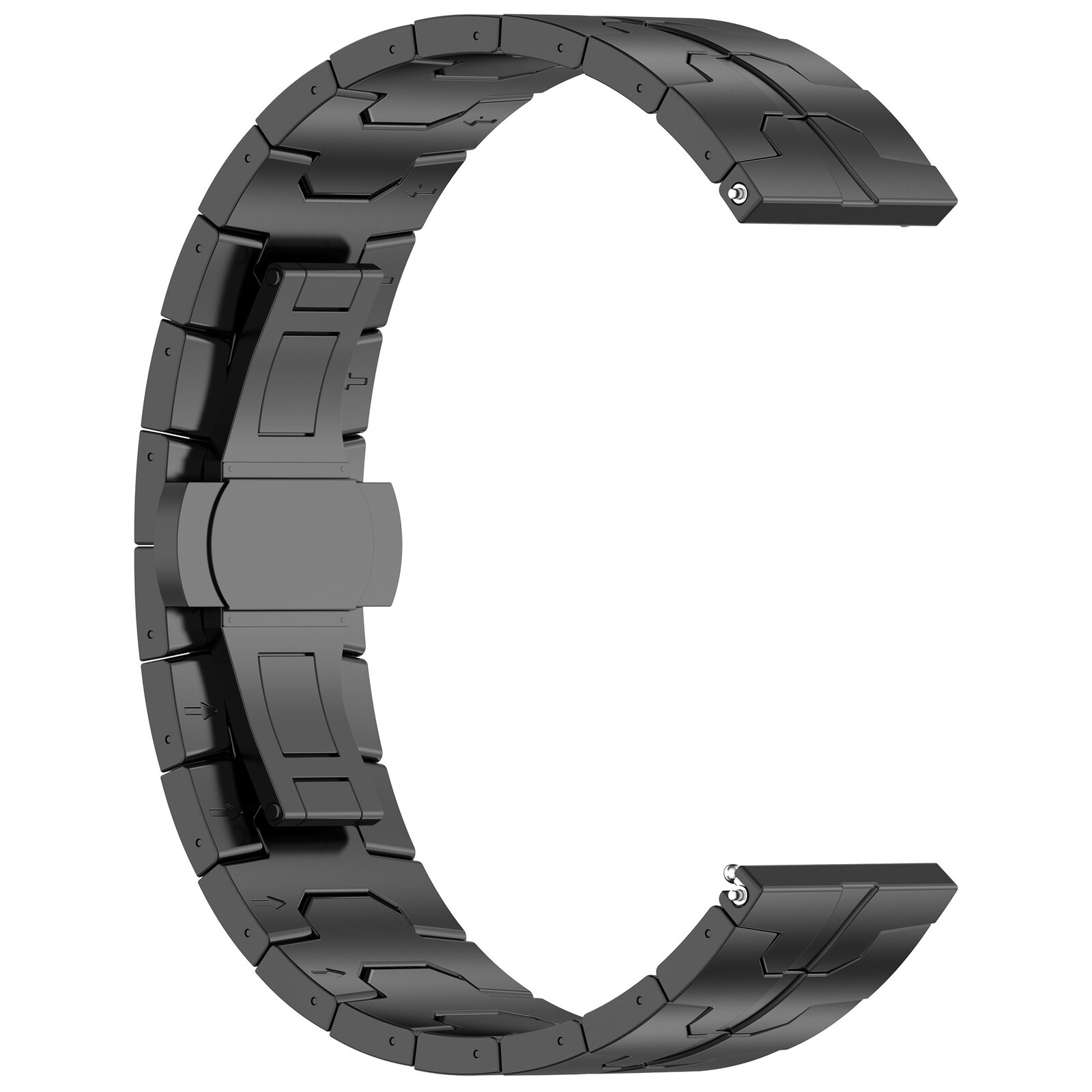 Felixx Smartwatcharmband Edelst./Titan Black-Universal 22mm
