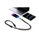 Felixx 240W Lanyard Lade-Datenkabel USB-C PD Schwarz
