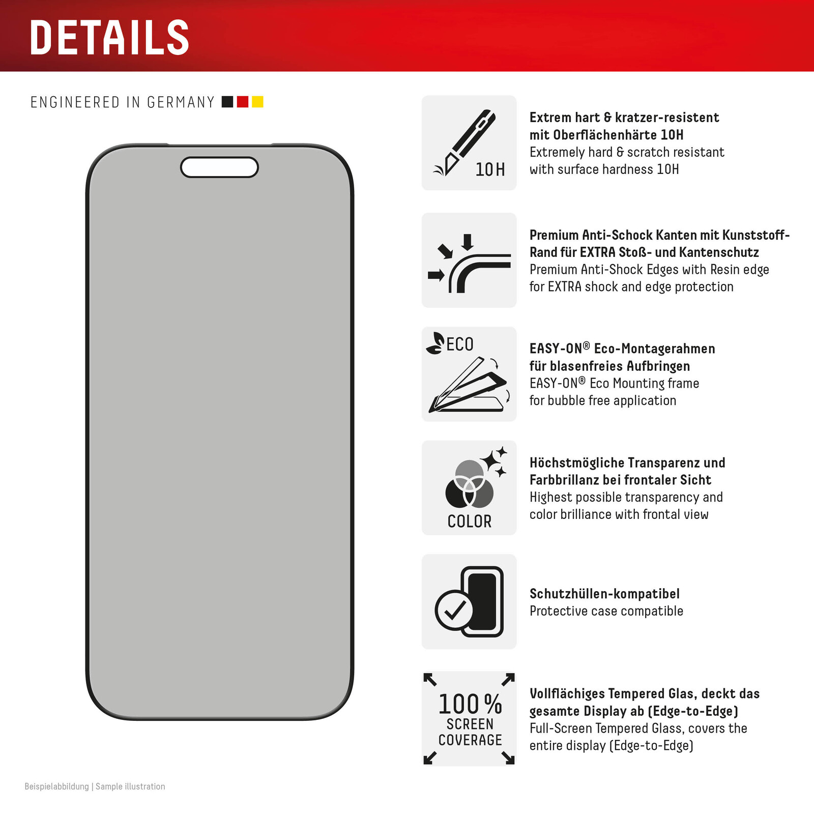 Felixx Glas Privacy Apple iPhone 17/17Pro