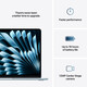 Apple MacBook Air 13 M4/10CPU/10GPU/16GB/512GB SSD himmelbla