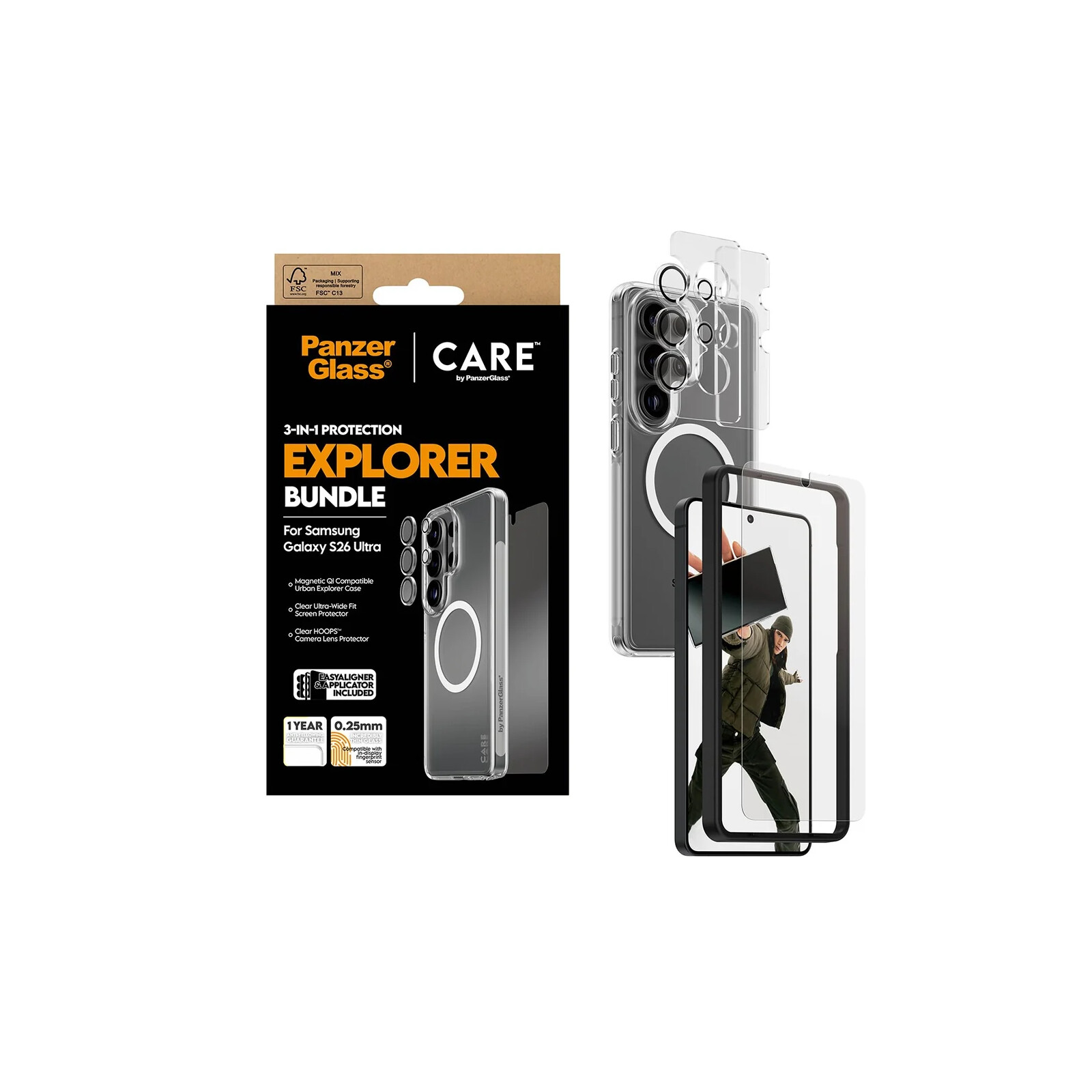 PanzerGlass Care Urban Combat 3 in 1 Bundle Samsung Galaxy S26 Ultra