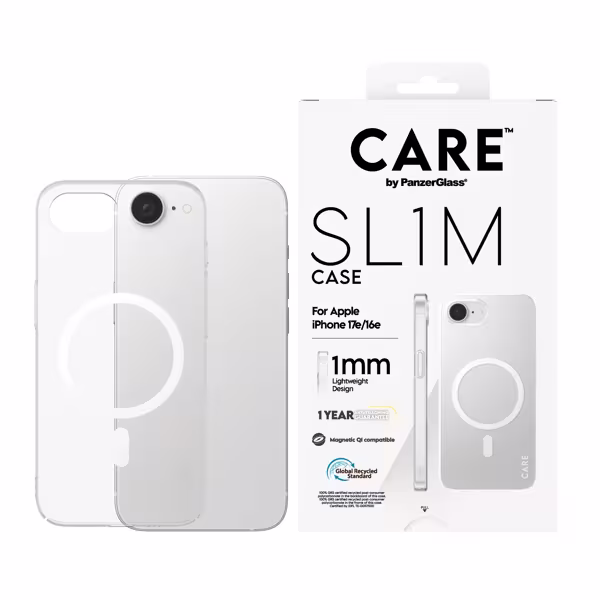 Care Back SL1M mit MagSafe Apple iPhone 17e/16e clear