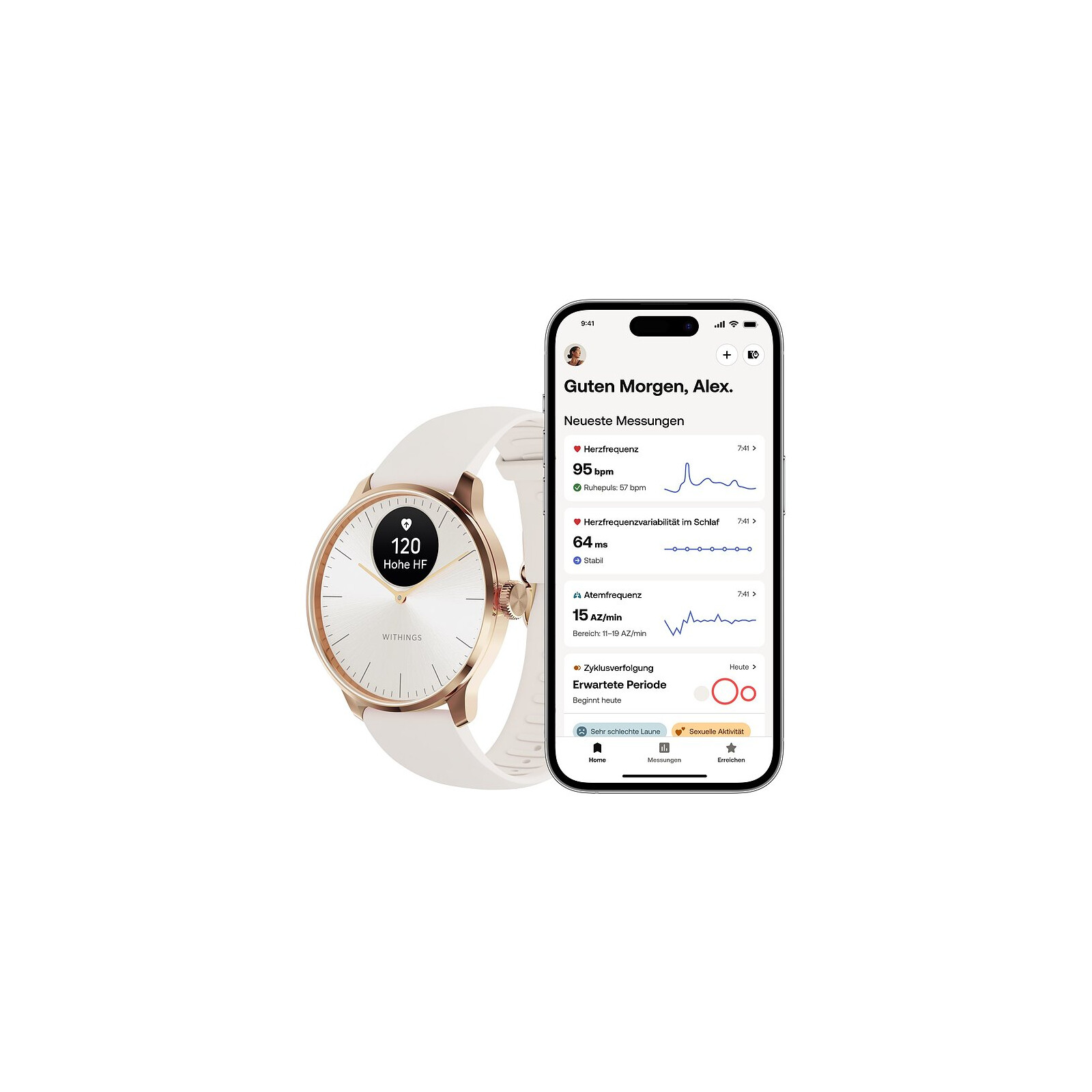 Withings Scanwatch light 37mm rosegold