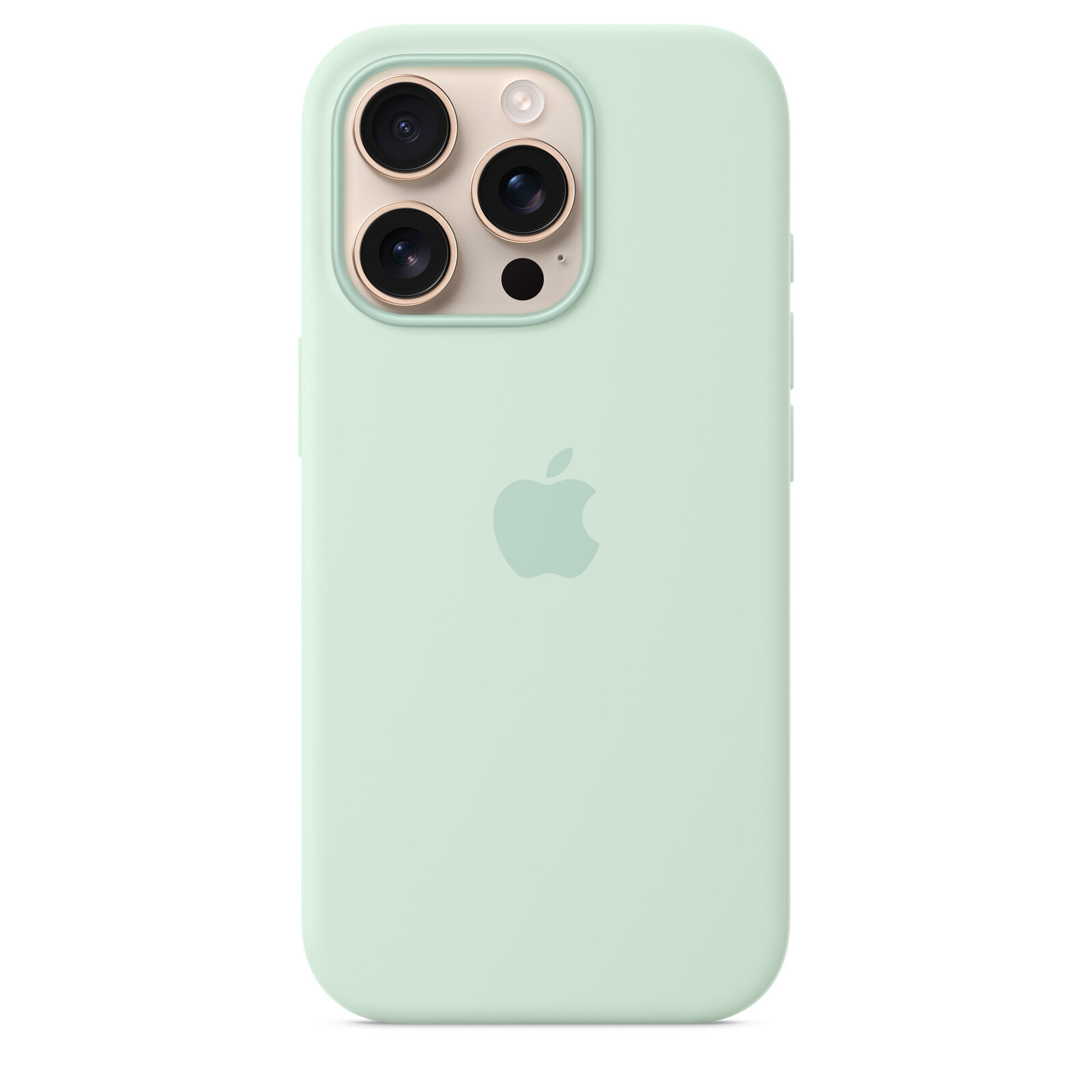 Apple iPhone 16 Pro Silikon Case mit MagSafe aquamarin
