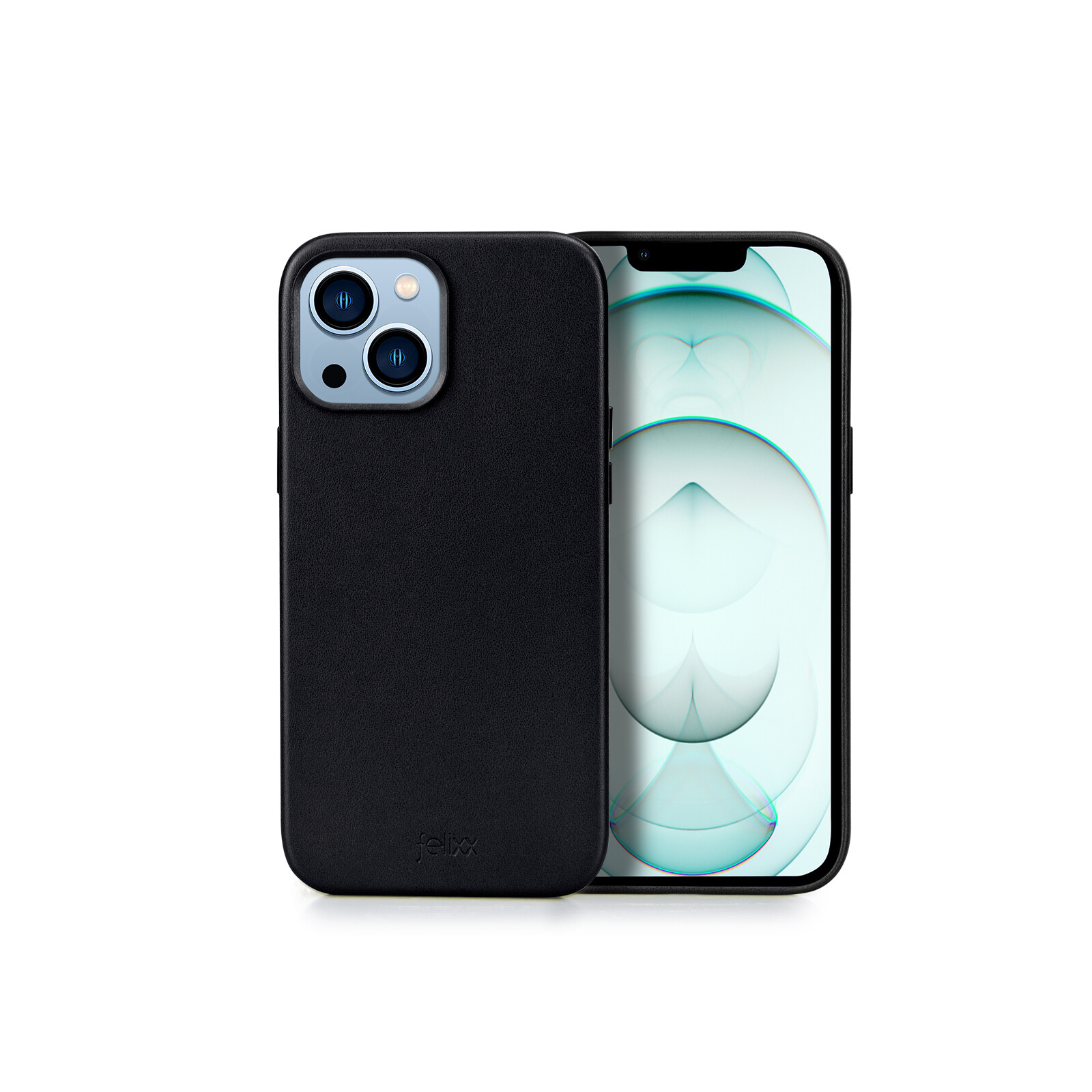 Felixx Back Leder Apple iPhone 14 Plus dunkelgr&uuml;n