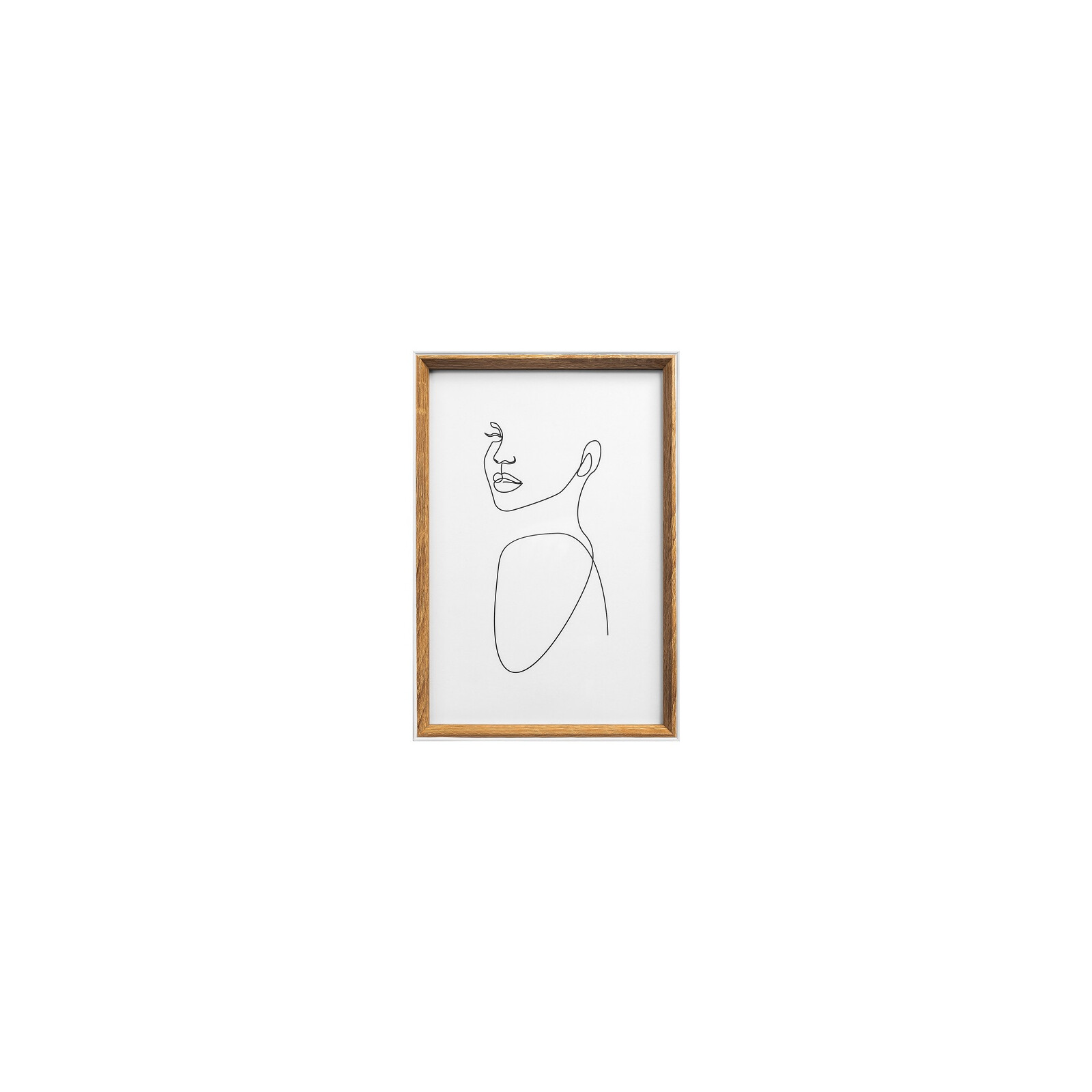 Bilderrahmen "Silhouette" Holz 15x20 wei&szlig;/natur