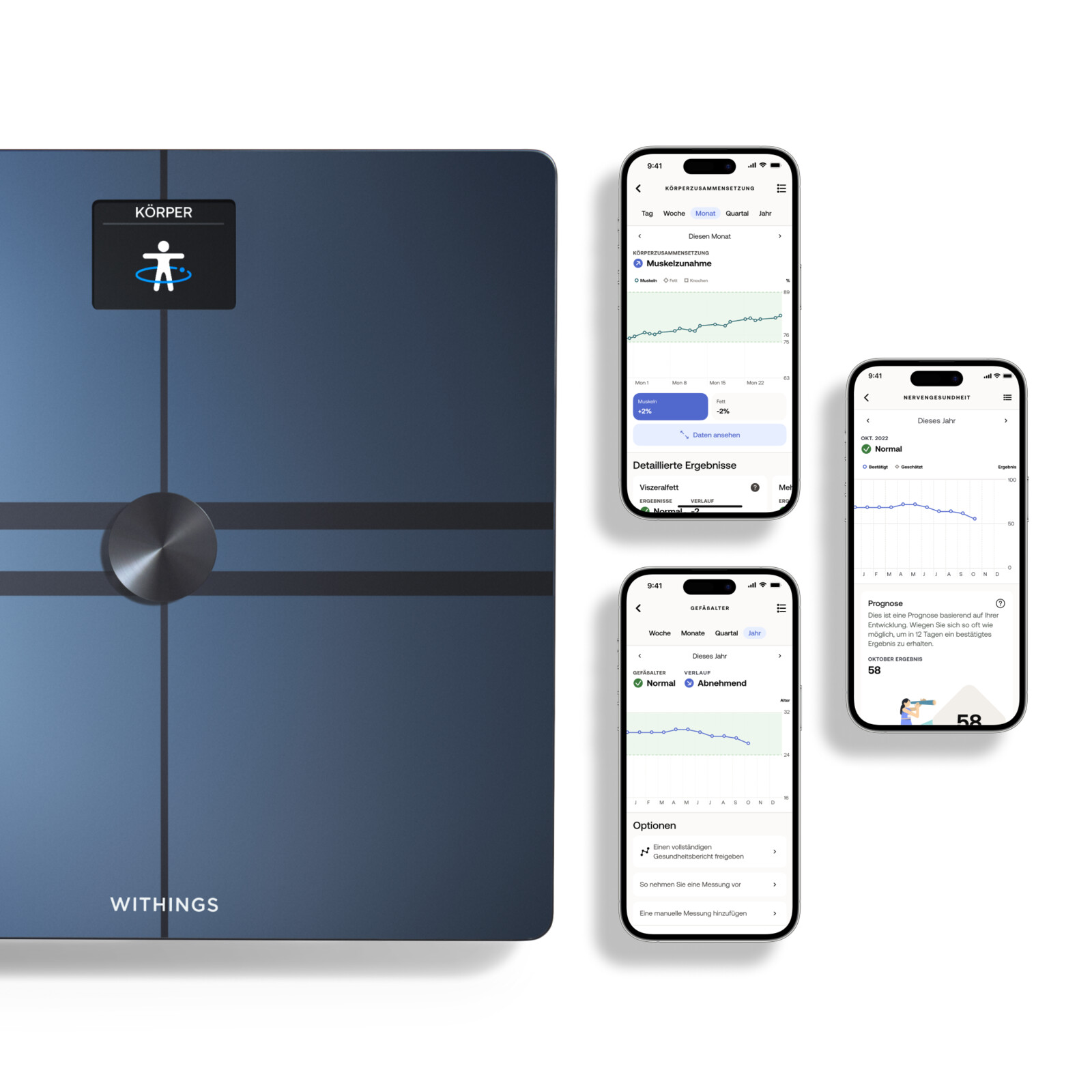Withings Body Comp K&ouml;rperwaage schwarz