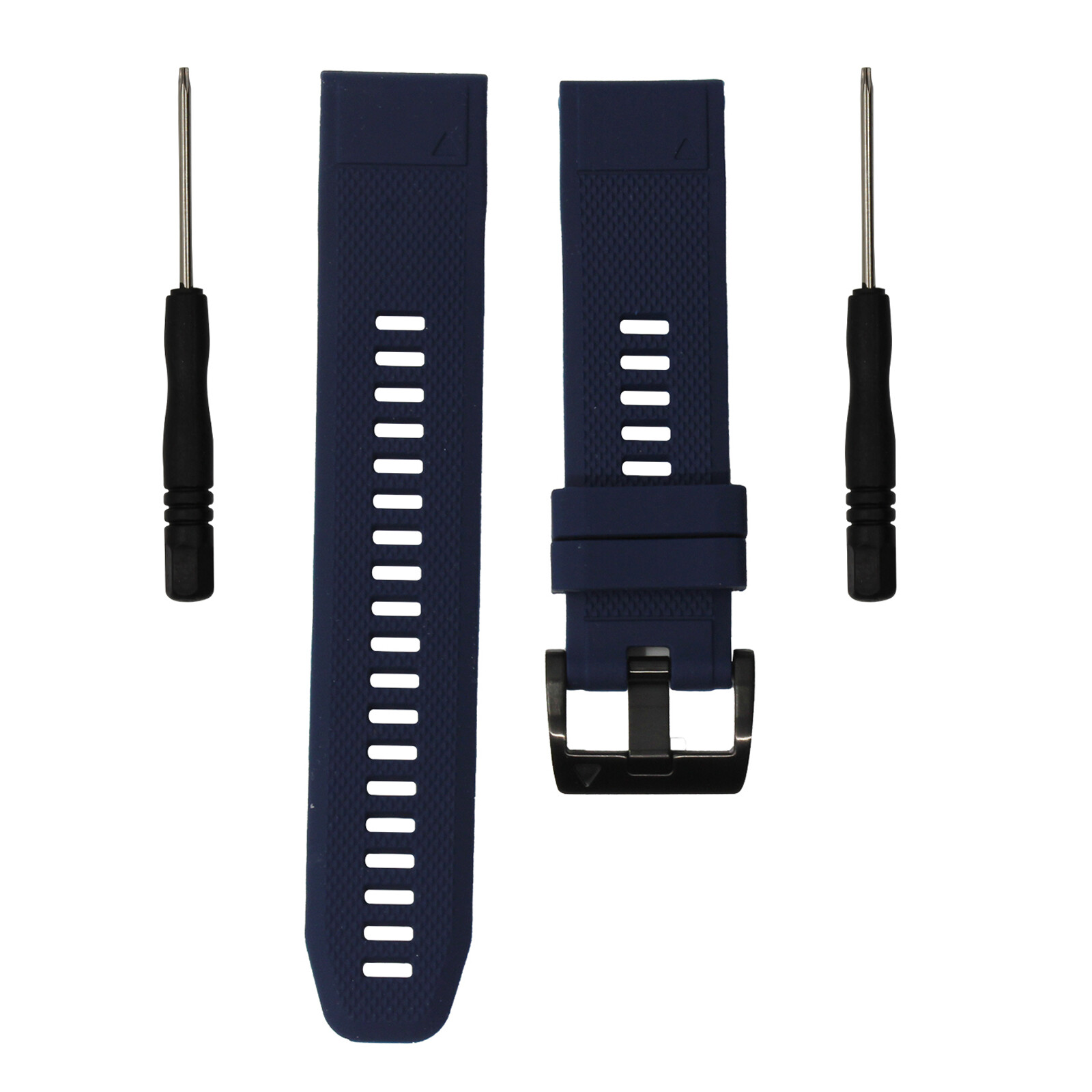 Mika Uhrenarmband Garmin Quick 22mm Silikon dunkelblau