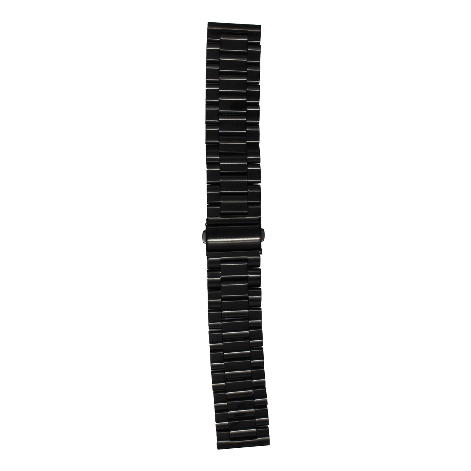 Mika Band Uhrenarmband 22mm Edelstahl Glieder schwarz
