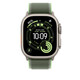Apple Watch 49mm Green/Neon Trail Loop M/L natural Titan