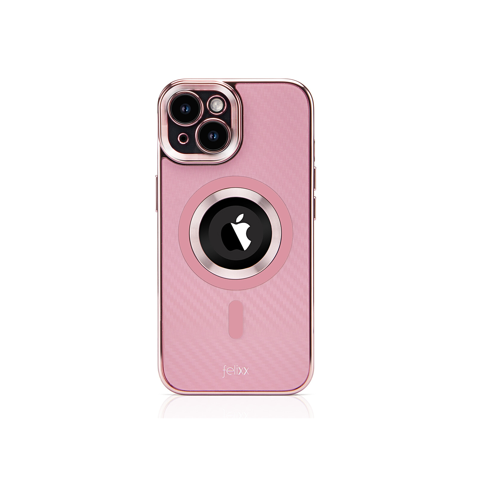 Felixx Back Carbon App iPhone 15 rose
