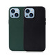 Felixx Back Cover Leder Apple iPhone 15 dunkelgr&uuml;n