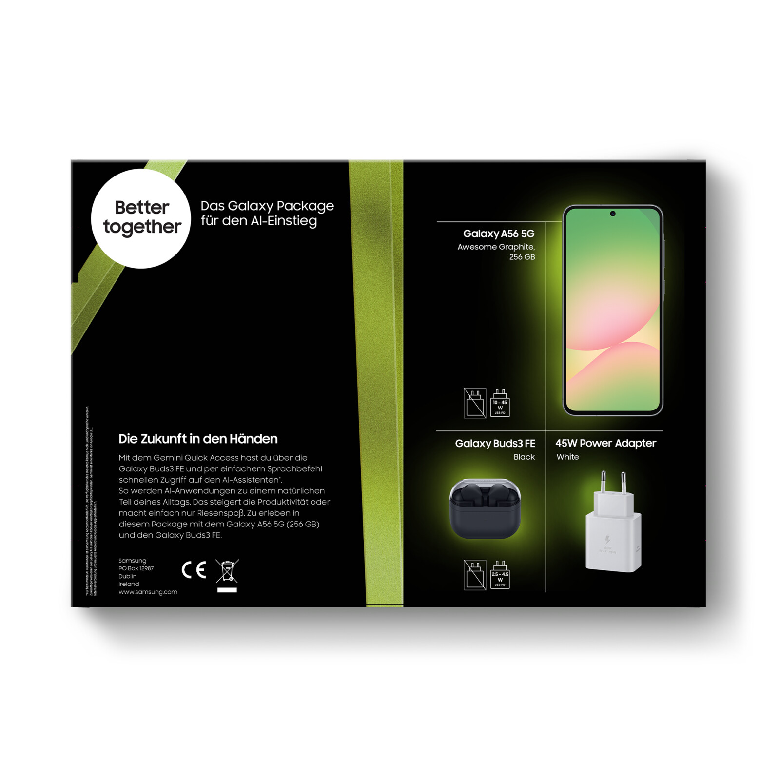 Samsung Bundle A56 5G 256GB + Buds3FE + 45W