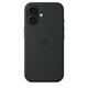 Apple iPhone 16 Silikon Case mit Magsafe black