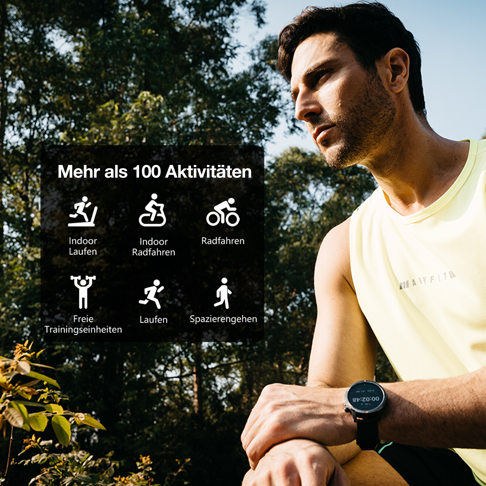 AGM Legion Smartwatch Weiß-Grau
