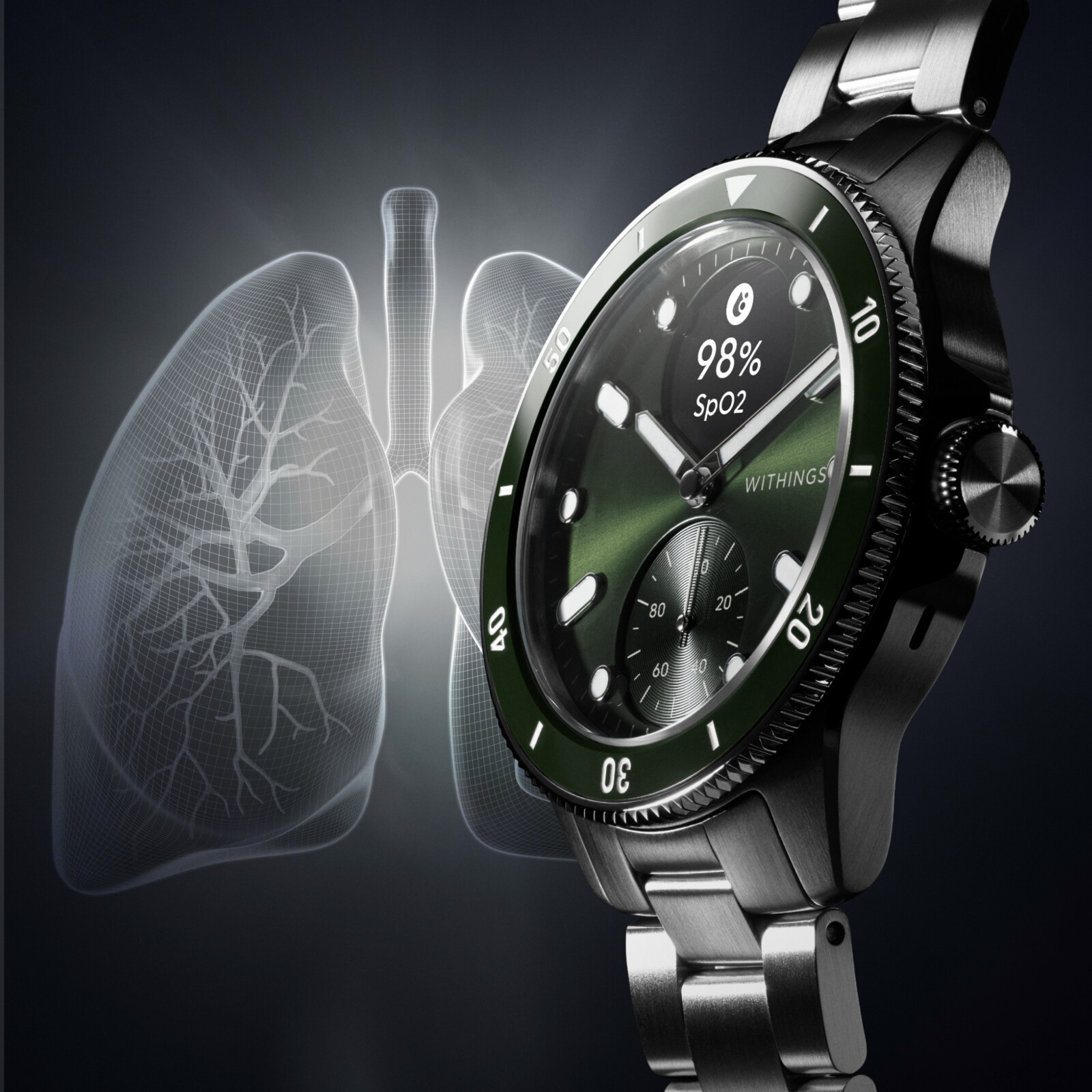 Withings ScanWatch Nova gr&uuml;n