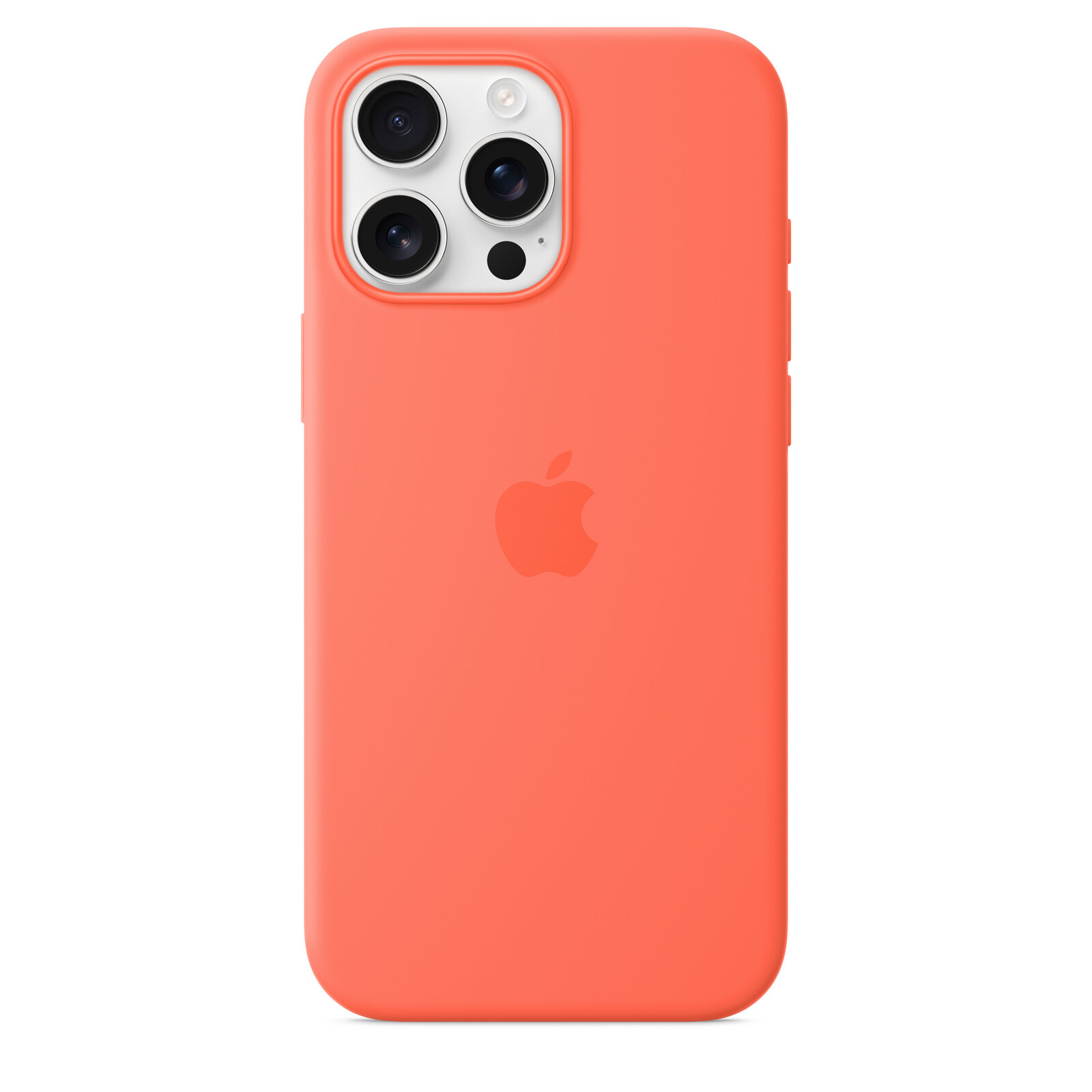 Apple iPhone 16 Pro Max Silikon Case mit MagSafe mandarine