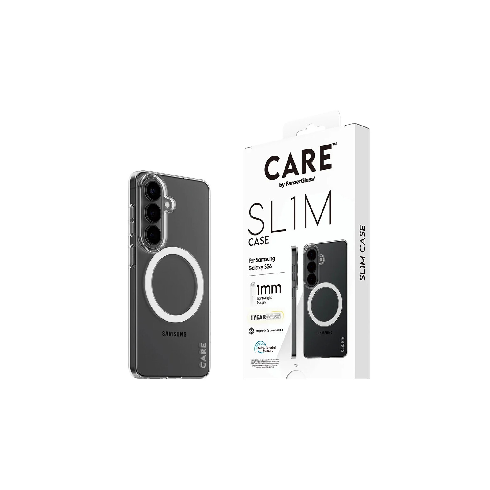 PanzerGlass Care SL1M Case Samsung Galaxy S26 Clear