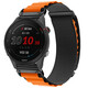 Felixx Smartwatcharmband Nylon Black/Orange-Garmin Q.Fit 20mm
