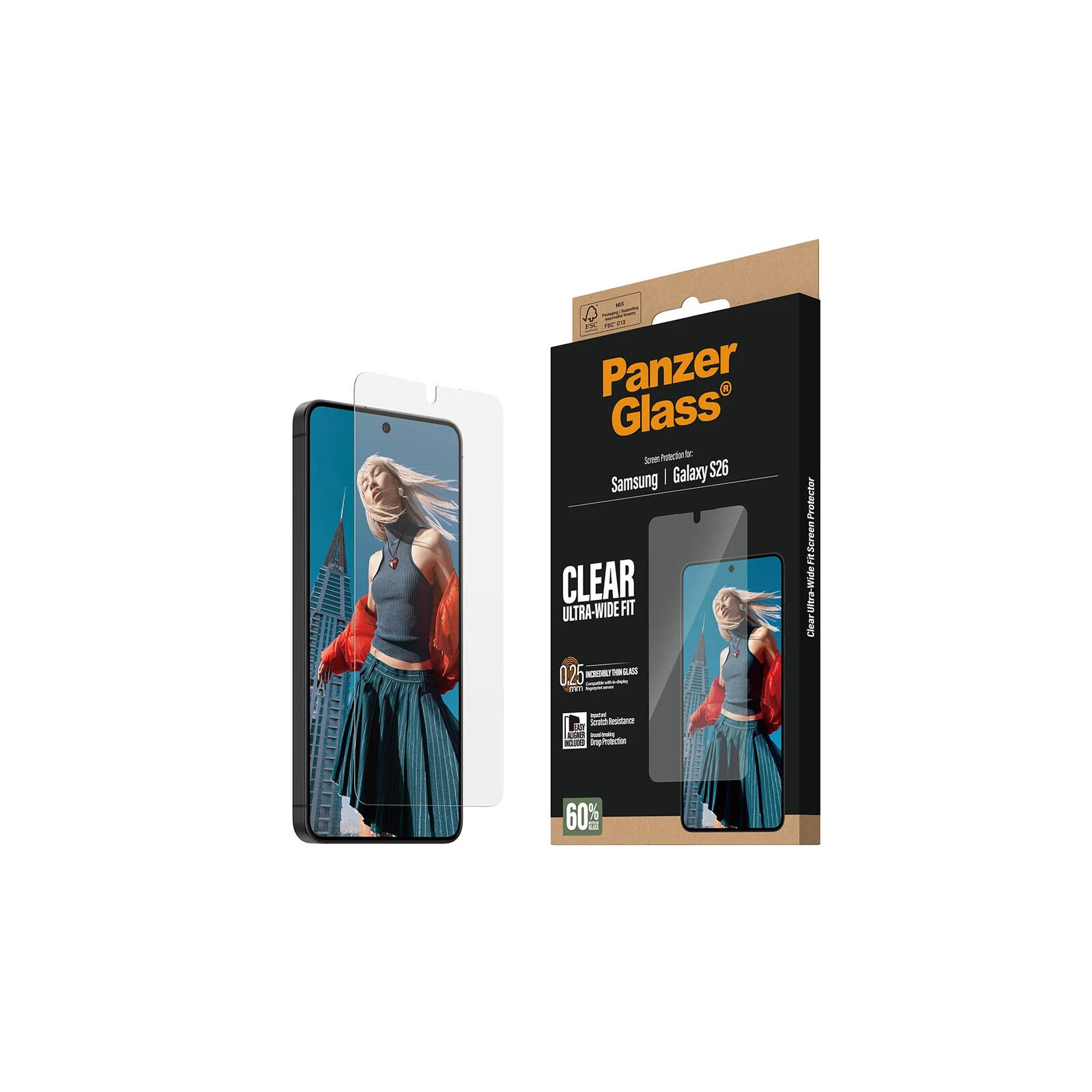 PanzerGlass Glas Samsung Galaxy S26 Ultra-Wide-Fit w. EasyAligner