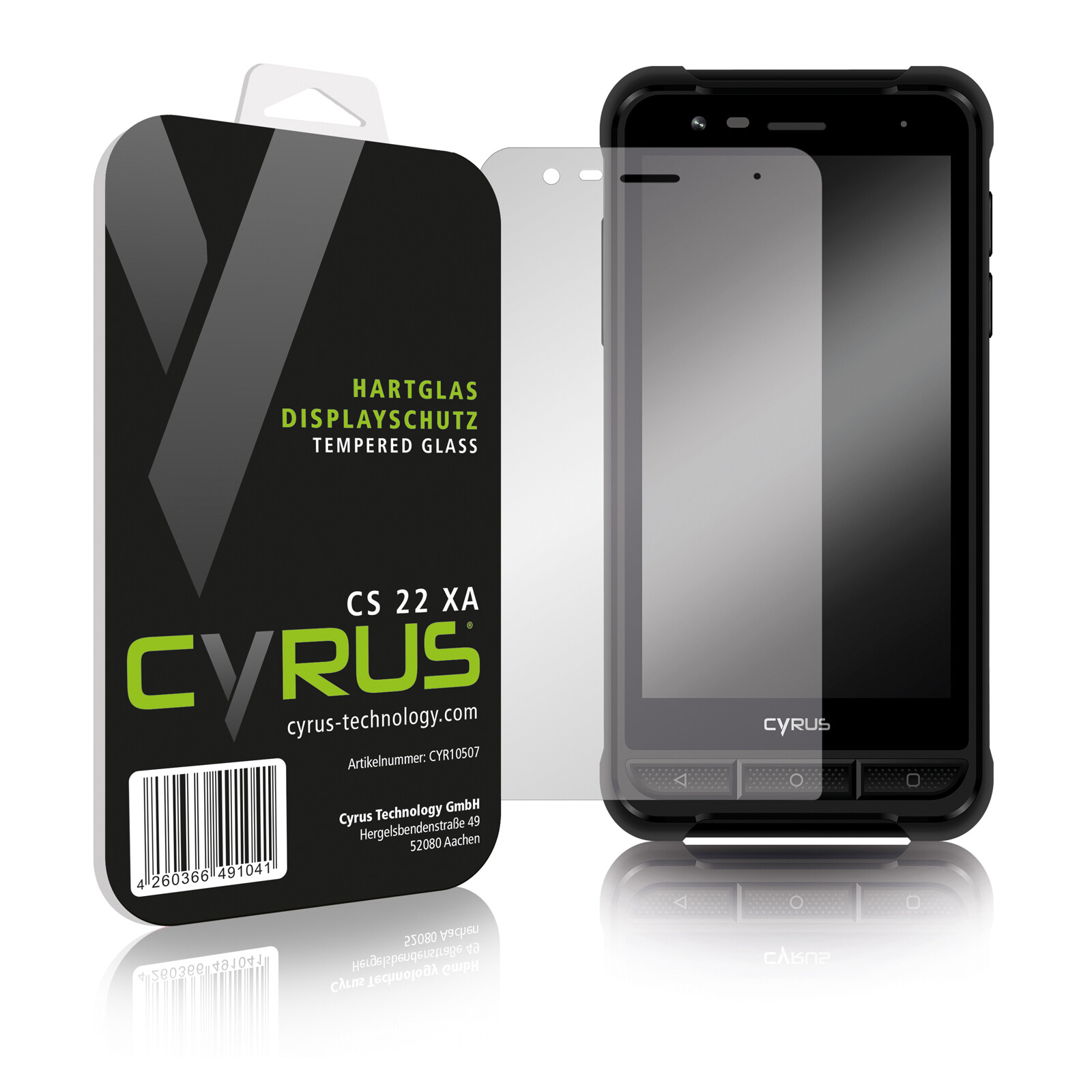 Cyrus Glas CS22 XA Displayschutzglas