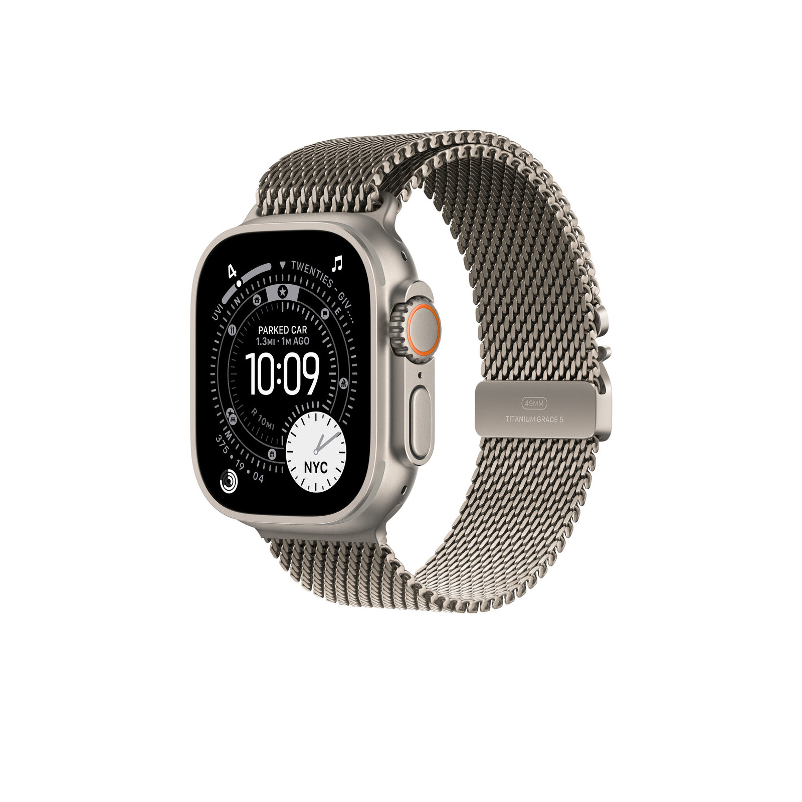 Apple Watch 49mm natural Titan Milanaise Loop L