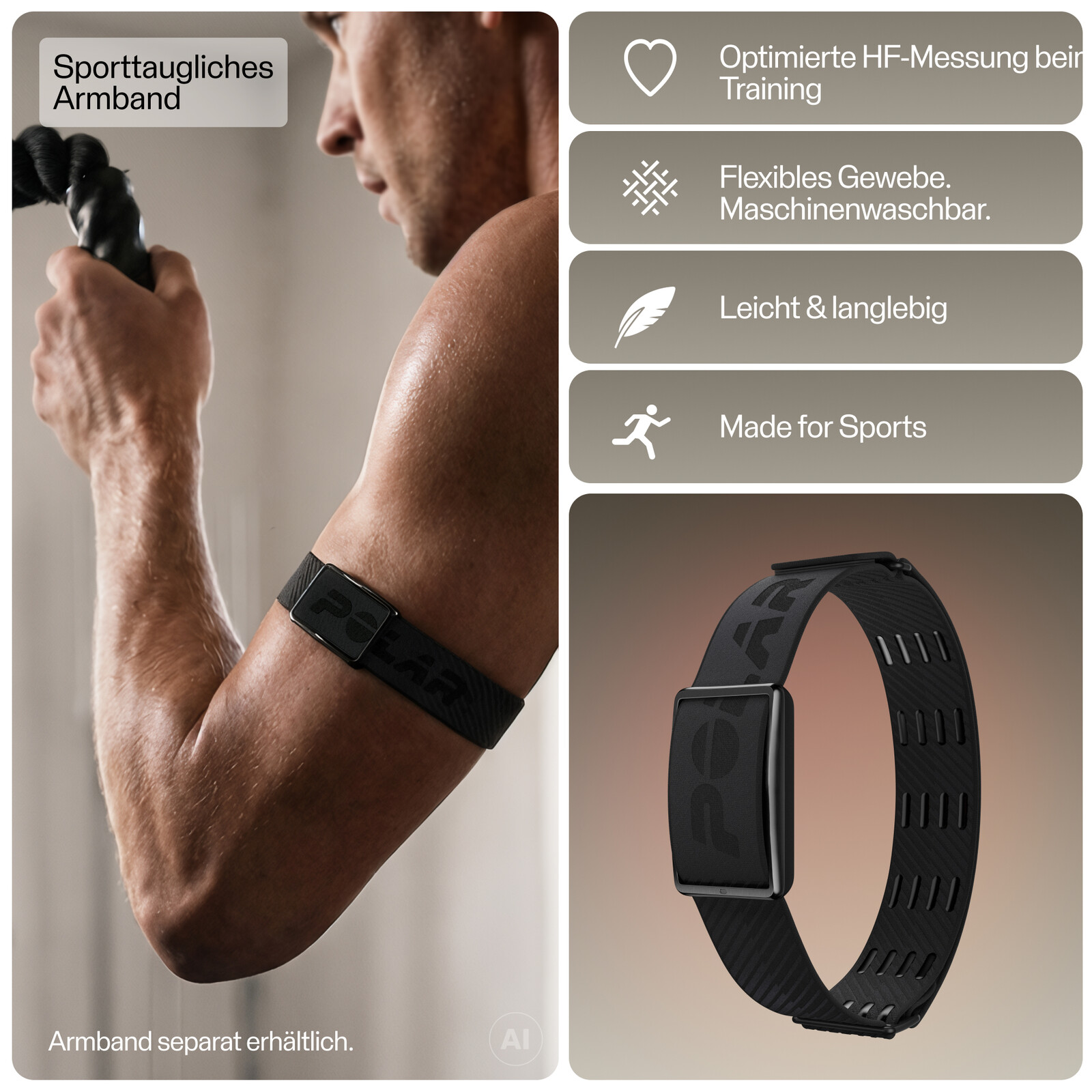 Polar Loop Gen2 Silikon Black/Red S-M