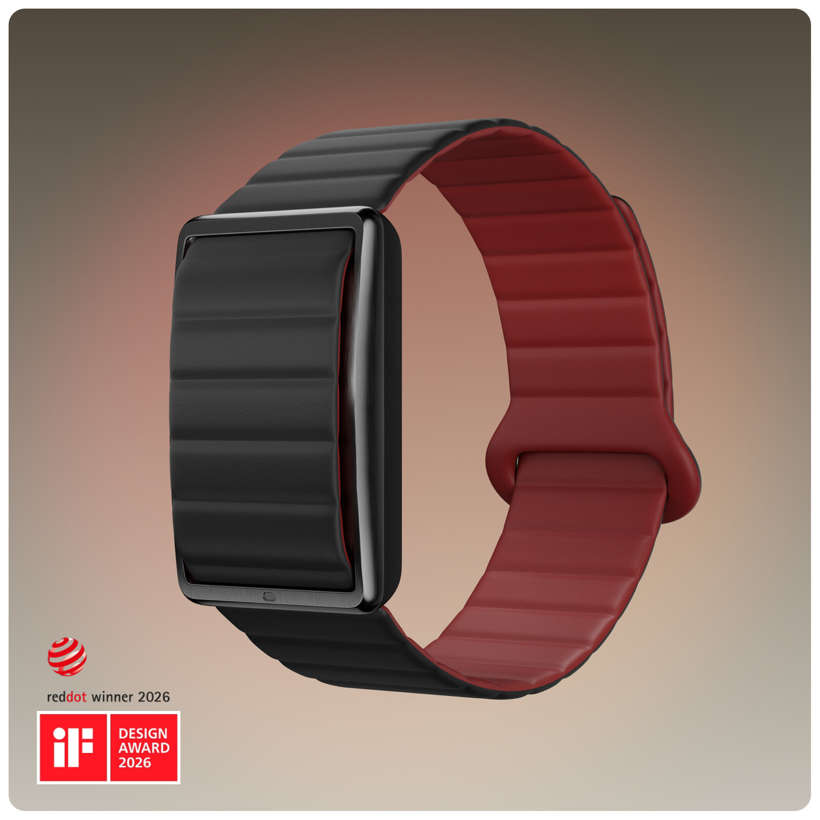 Polar Loop Gen2 Silikon Black/Red S-M
