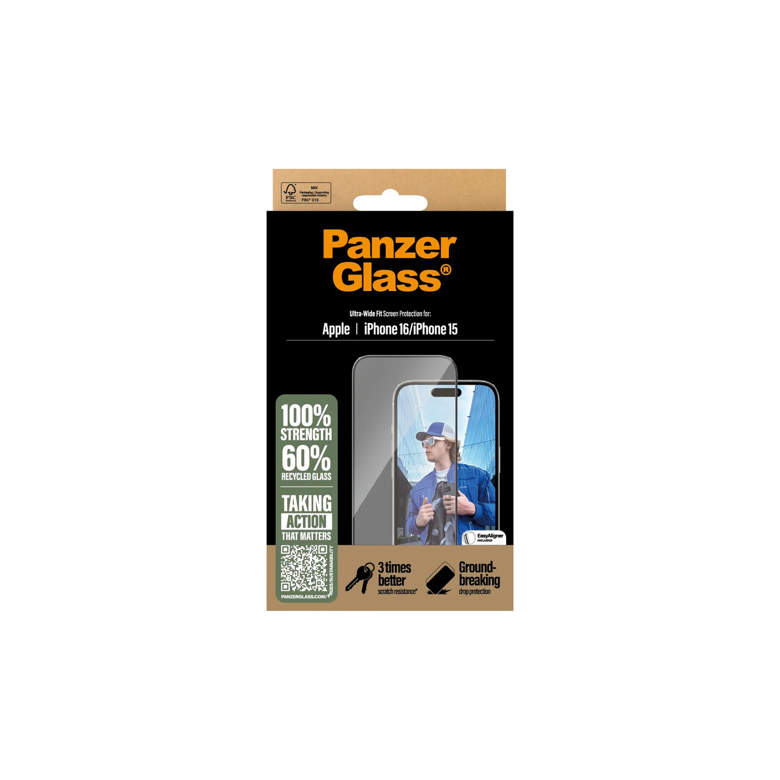 PanzerGlass Schutzglas Apple iPhone 16