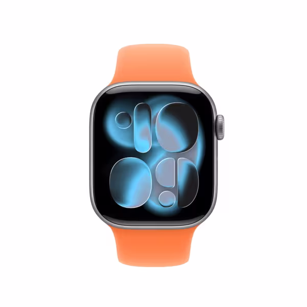 Apple Watch 42mm Sportband clementine S/M