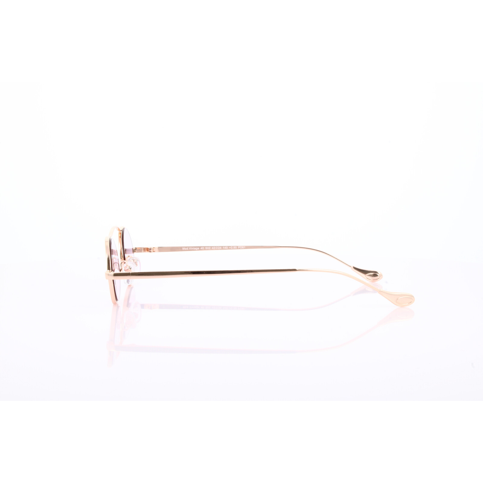 Vintage Fertiglesebrille get&ouml;nt pink +1,50 pink