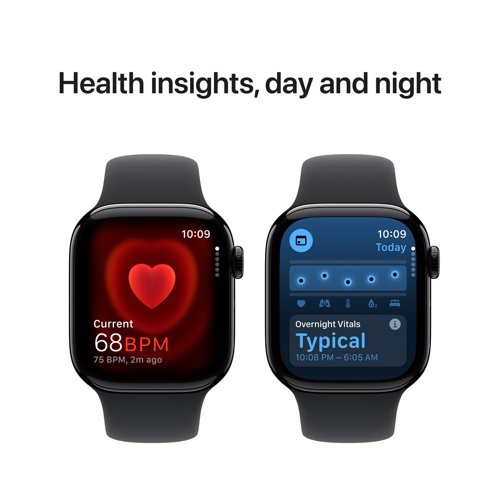 Apple Watch S10 GPS 42mm black Alu Case + black Band S/M