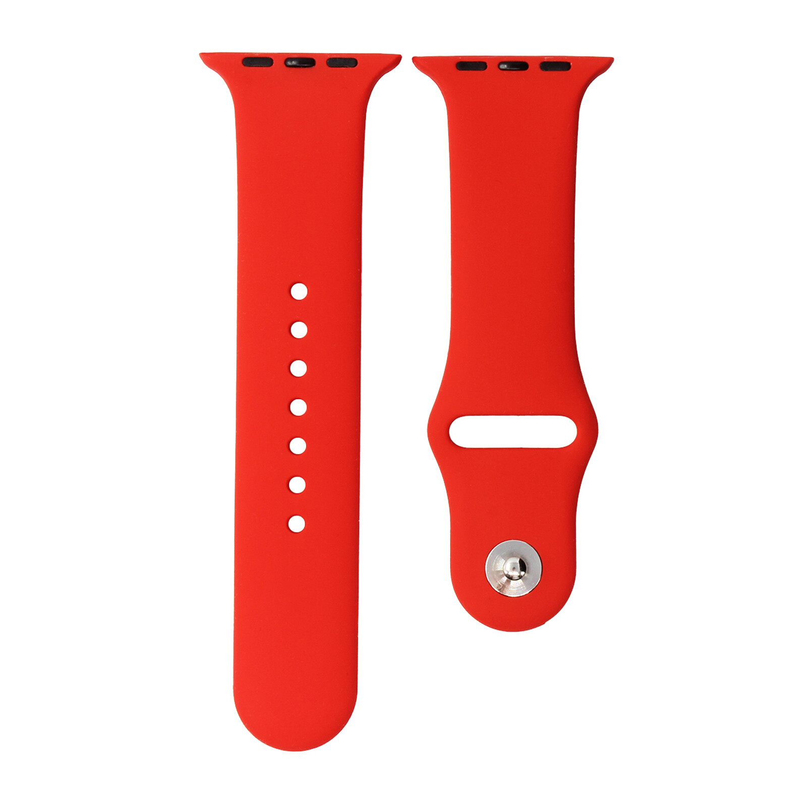 Mika Uhrenarmband Apple 42/44mm Silikon korallenrot